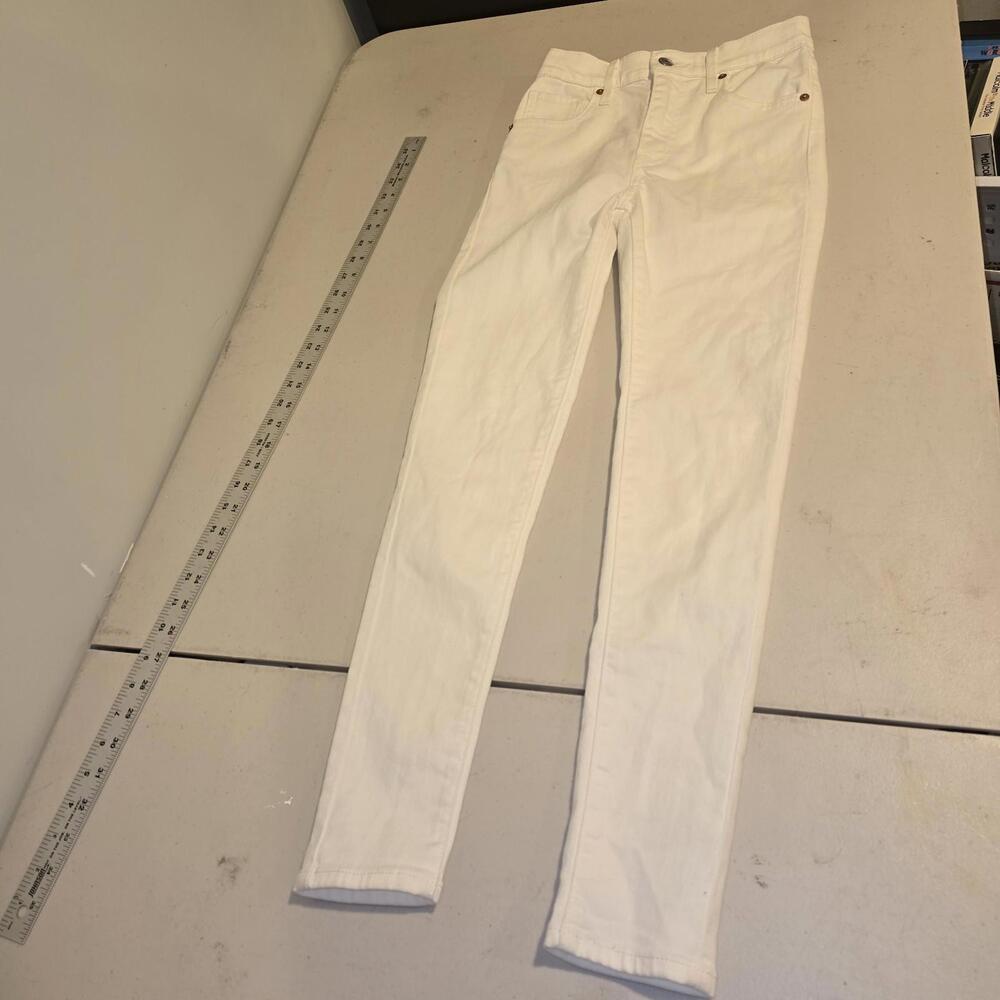 Levis Mile High Super Skinny Jeans 24 Womens White Denim